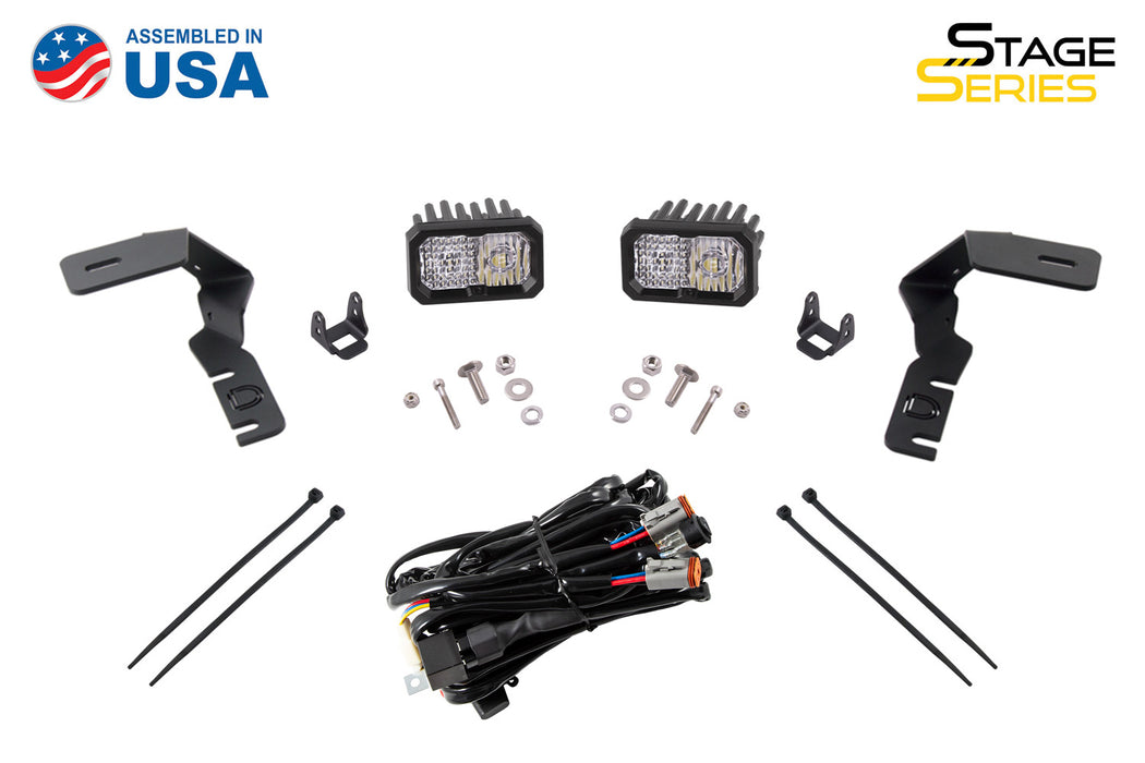 SSC2 LED Ditch Light Kit For 19-21 Ford Ranger Sport Yellow Combo