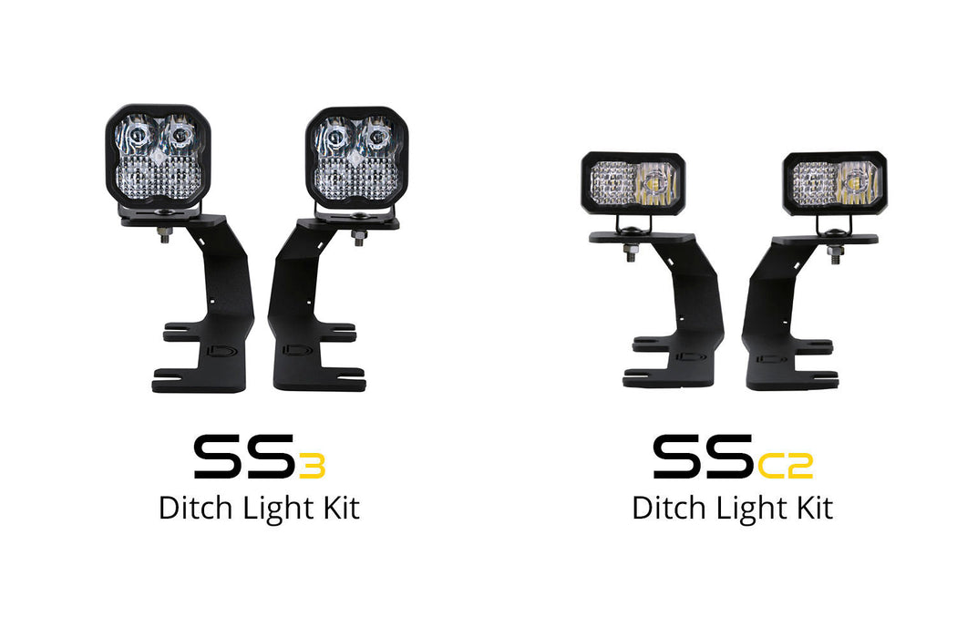 SS3 LED Ditch Light Kit For 2014-2019 Silverado/Sierra Pro White Combo