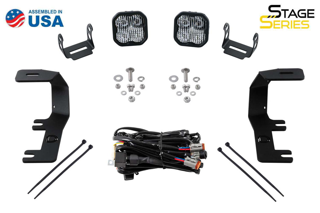 SS3 LED Ditch Light Kit For 2014-2019 Silverado/Sierra Pro White Combo