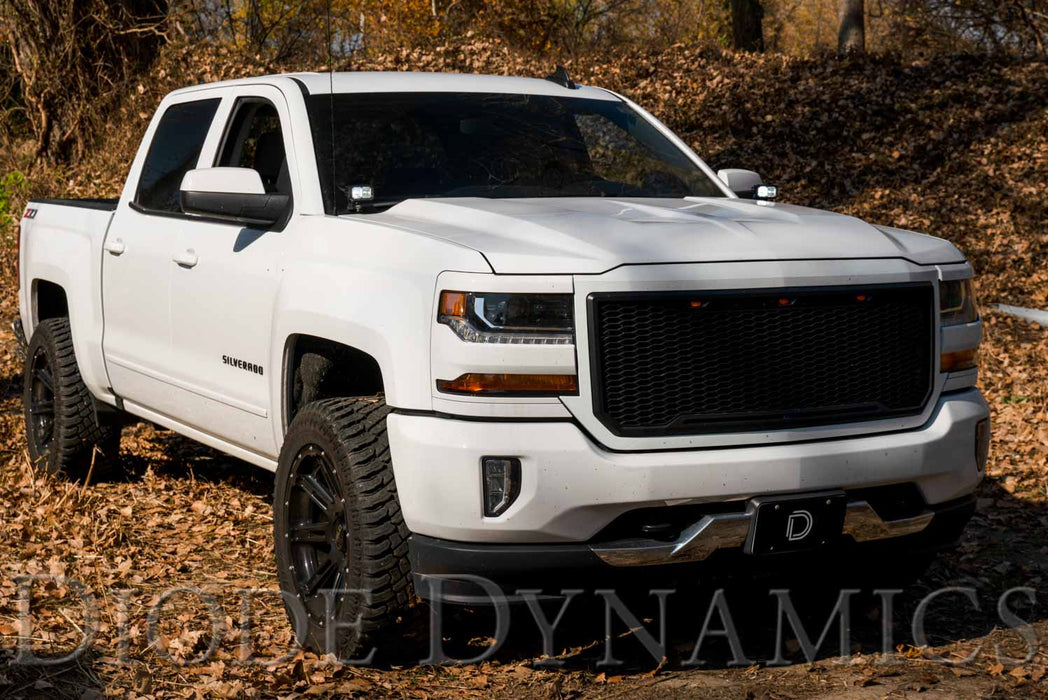 SS3 LED Ditch Light Kit For 2014-2019 Silverado/Sierra Pro White Combo