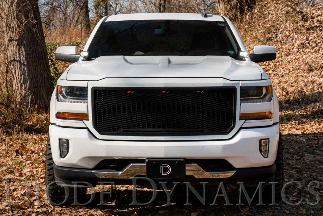 SS3 LED Ditch Light Kit For 2014-2019 Silverado/Sierra Pro White Combo