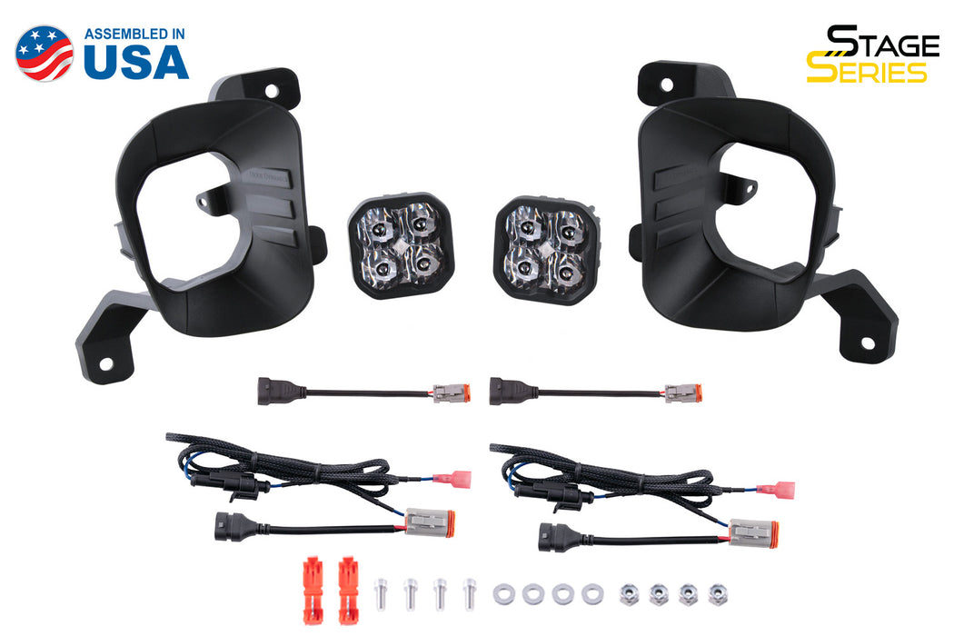 Diode Dynamics - SS3 Ram Vertical LED Fog Light Kit Pro White SAE Fog