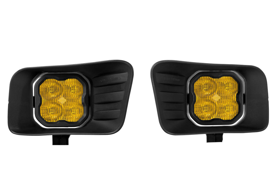 Diode Dynamics - SS3 Ram Horizontal LED Fog Light Kit Max Yellow SAE Fog