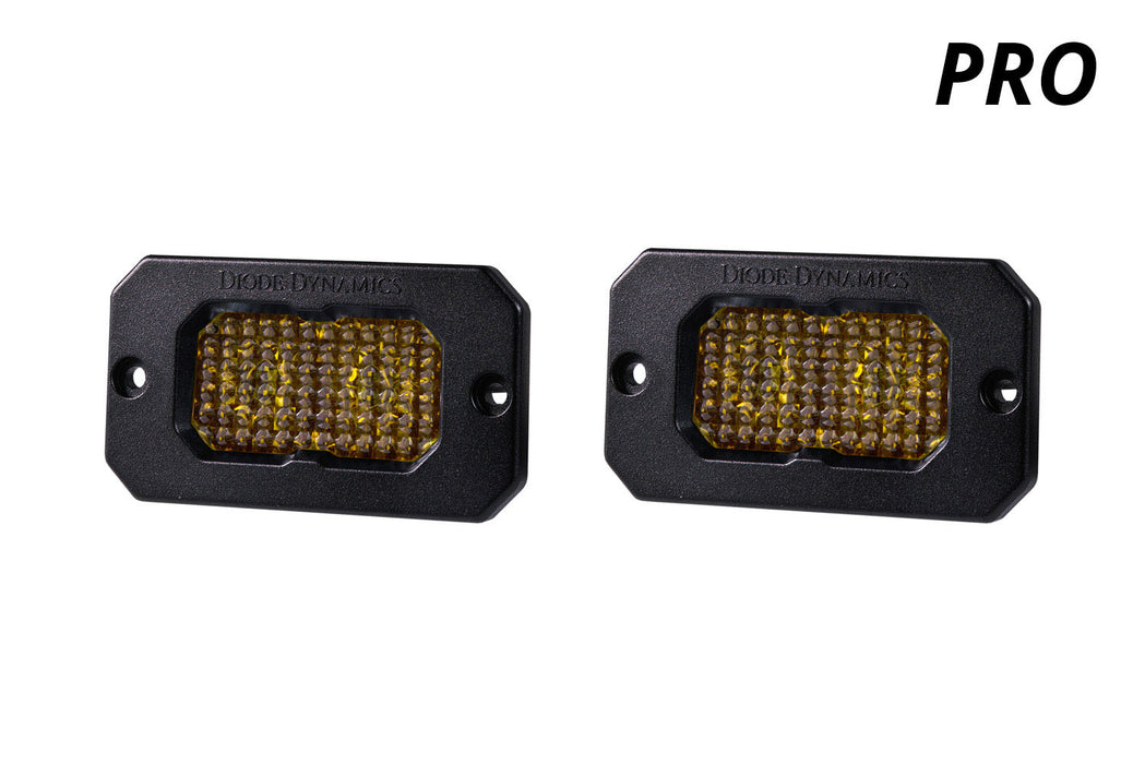 Diode Dynamcs - Stage Series 2in LED Pod Pro Yellow Combo Flush ABL (pair)