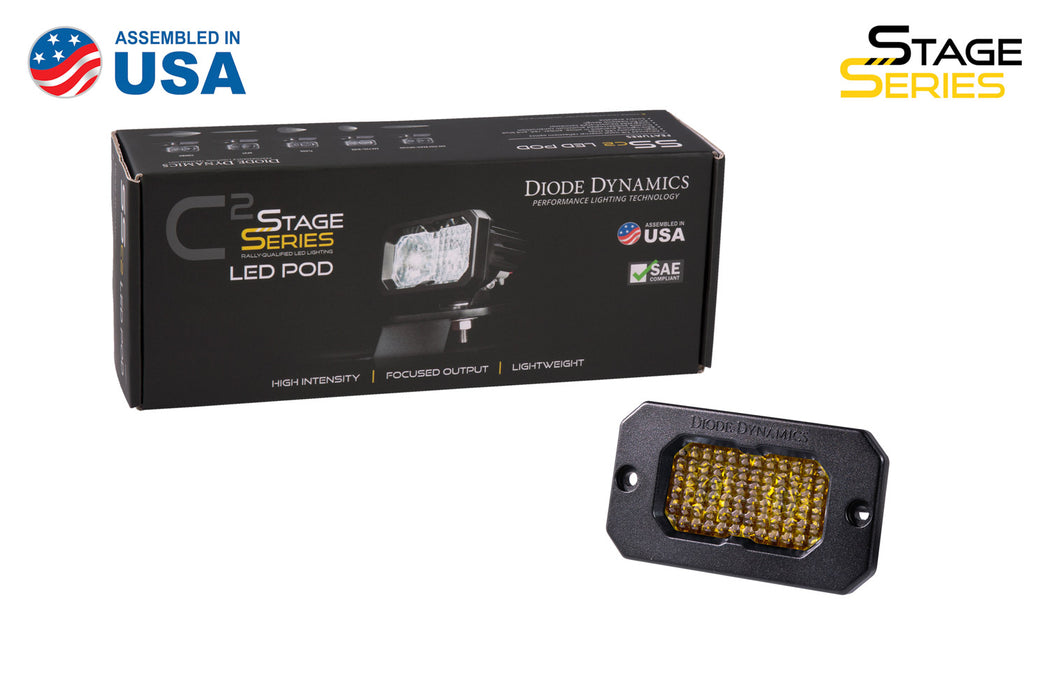 Diode Dynamcs - Stage Series 2in LED Pod Pro Yellow Combo Flush ABL (single)