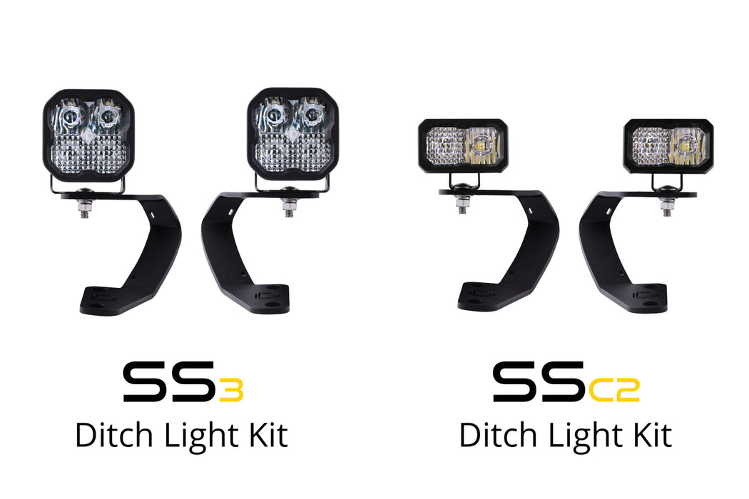 SSC2 LED Ditch Light Kit For 2010-2021 Toyota 4Runner Pro White Combo