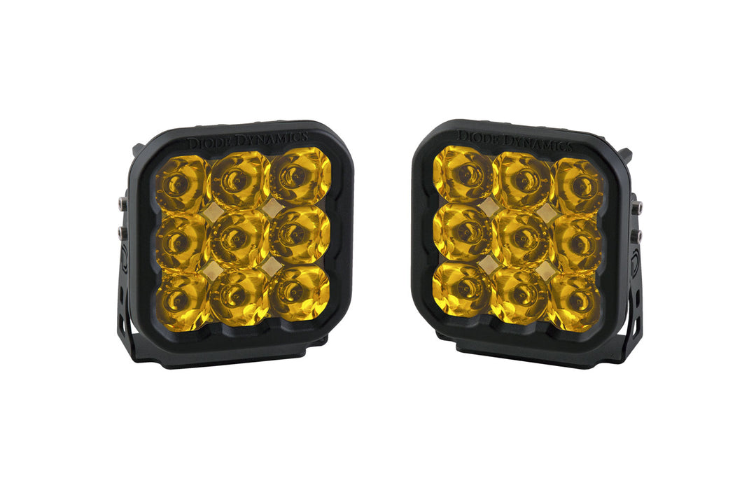 Diode Dynamics - SS5 LED Pod Pro Yellow Spot (pair)