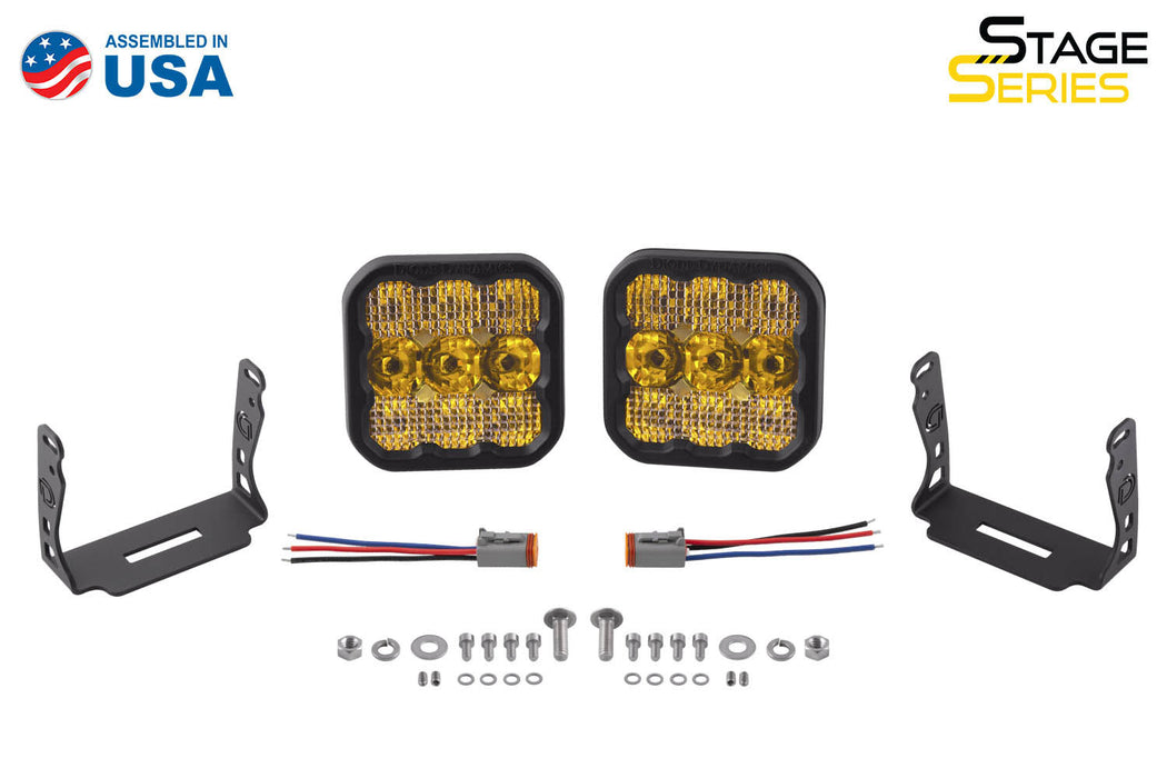 Diode Dynamics - SS5 LED Pod Pro Yellow Spot (pair)