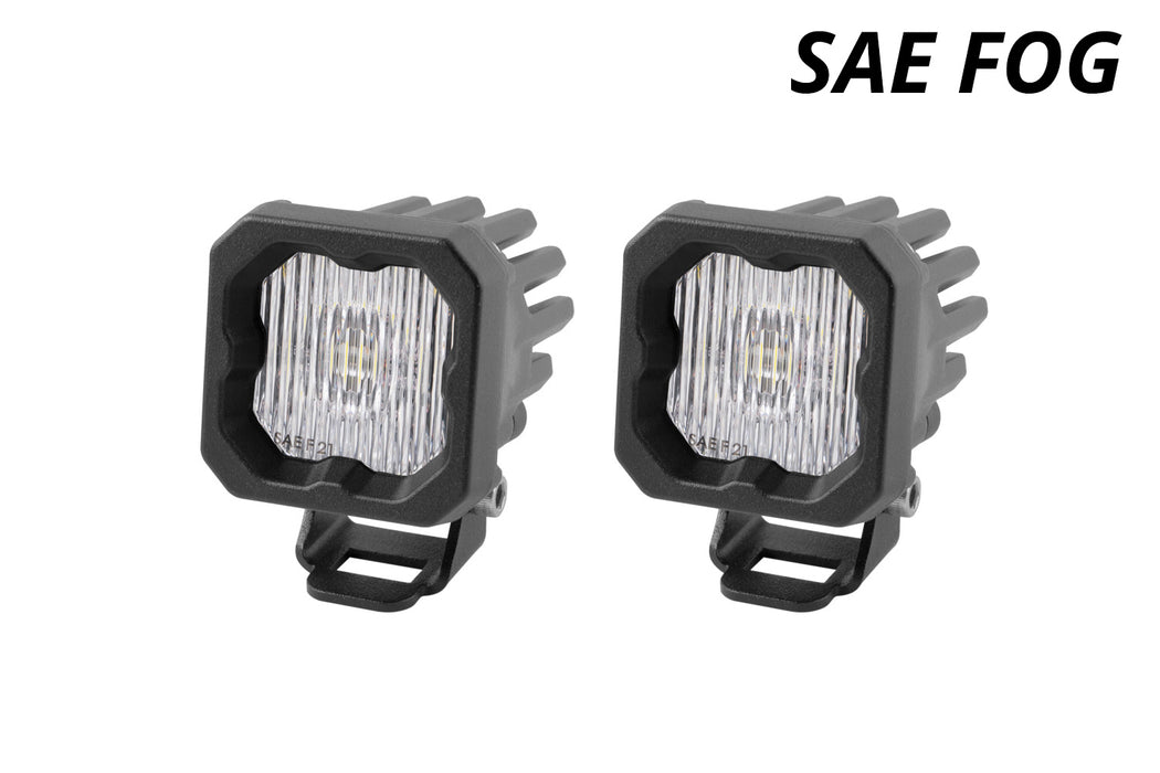 Diode Dynamics - Stage Series C1 LED Pod White SAE Fog Standard WBL (pair)