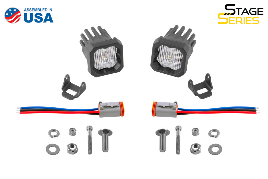 Diode Dynamics - Stage Series C1 LED Pod White SAE Fog Standard WBL (pair)