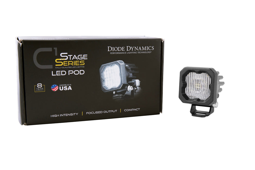 Diode Dynamics - Stage Series C1 LED Pod White SAE Fog Standard WBL (one)