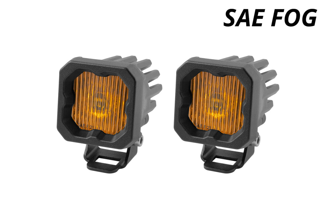 Diode Dynamics - Stage Series C1 LED Pod Yellow SAE Fog Standard ABL (pair)