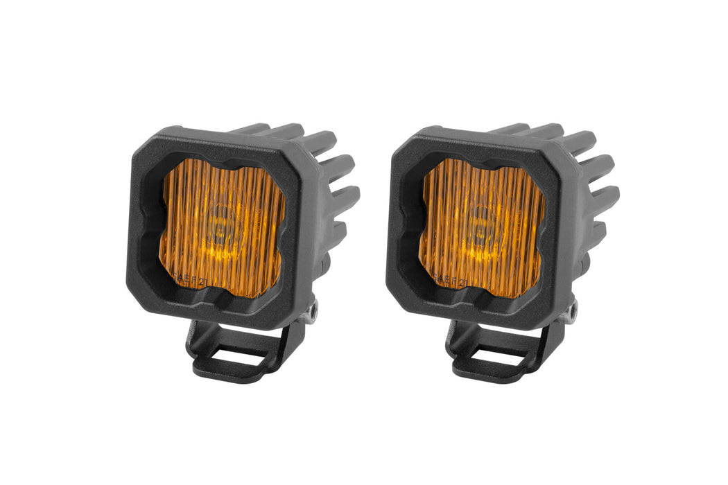 Diode Dynamics - Stage Series C1 LED Pod Yellow SAE Fog Standard ABL (pair)