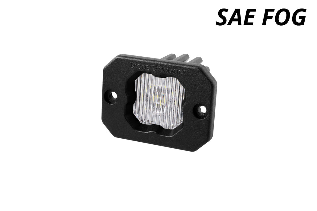 Diode Dynamics - Stage Series C1 LED Pod White SAE Fog Flush WBL (one)