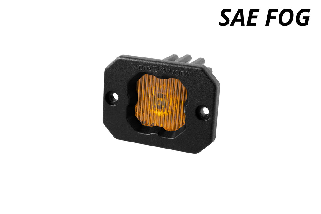 Diode Dynamics - Stage Series C1 LED Pod Yellow SAE Fog Flush ABL (one)