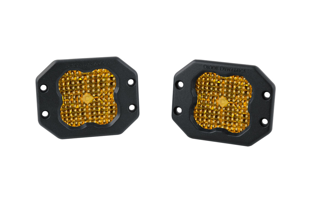 Diode Dynamics - SS3 Pro ABL Yellow Flood Flush (pair)