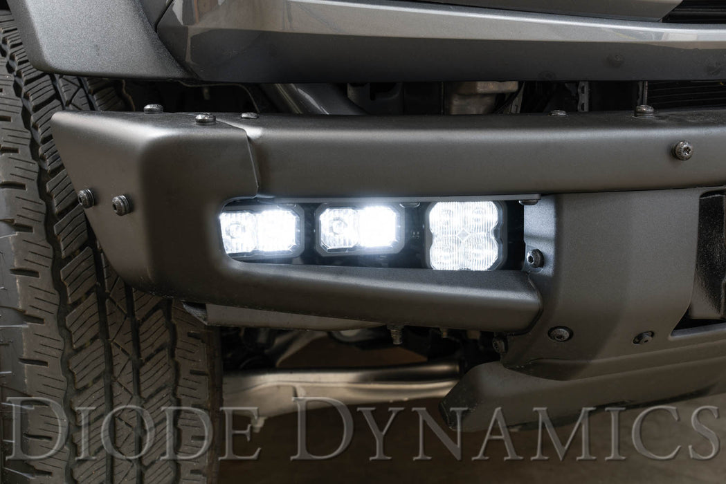 Diode Dynamics - Stage Series Fog Pocket Kit For 2021 Ford Bronco  White Pro