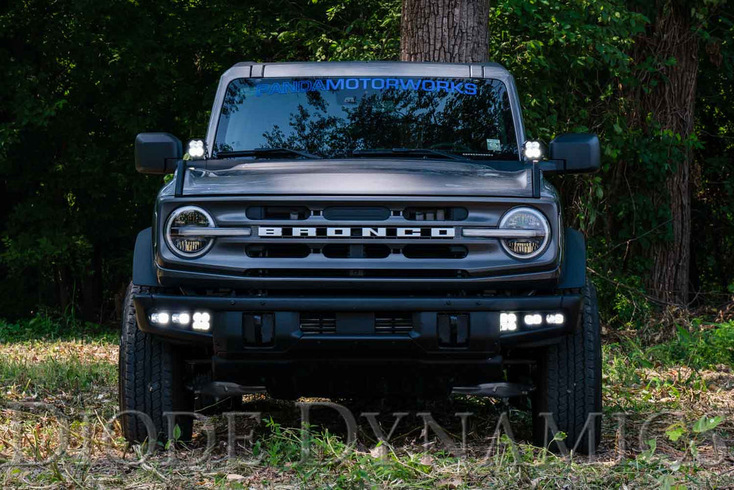 Diode Dynamics - Stage Series Fog Pocket Kit For 2021 Ford Bronco  White Pro