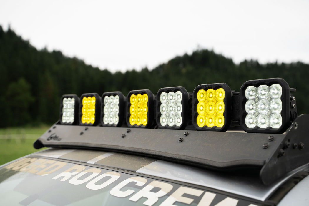 Diode Dynamics - SS5 Sport Universal CrossLink 7-Pod Lightbar Yellow Driving