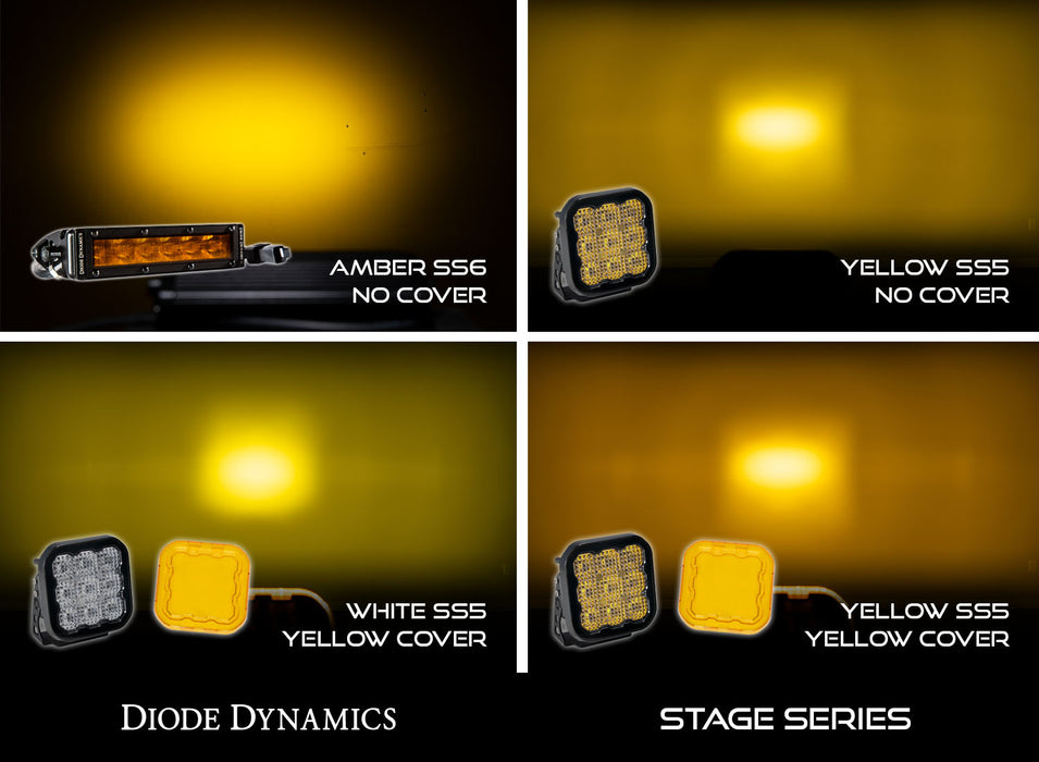 Diode Dynamics - SS5 LED Pod Cover  Yellow (one)