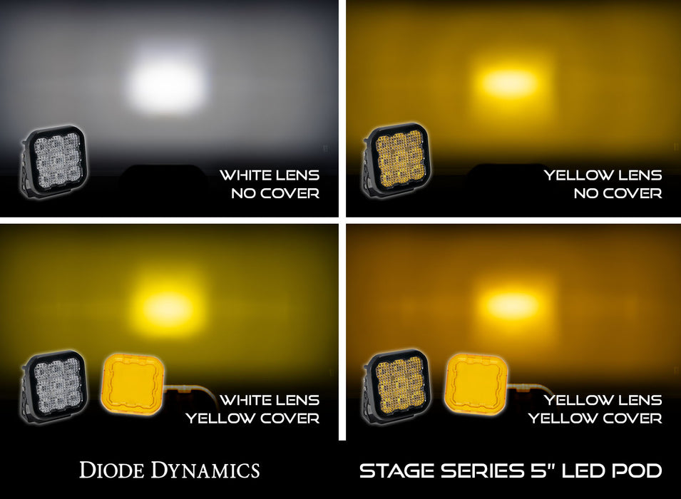 Diode Dynamics - SS5 LED Pod Cover  Yellow (one)