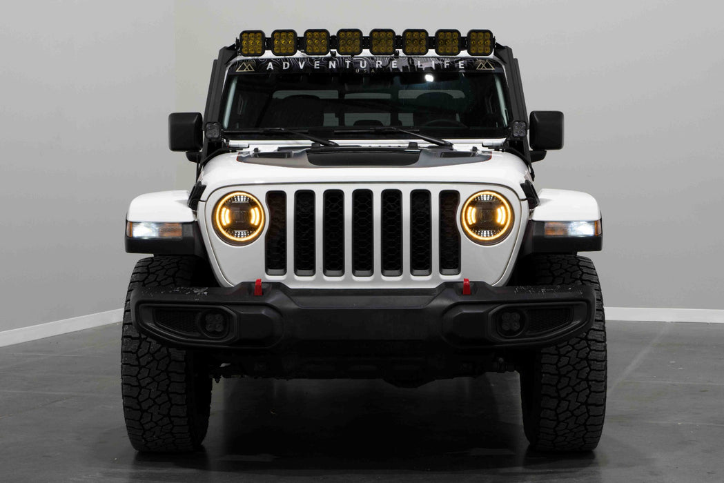 Diode Dynamics - Jeep JL SS5 Pro CrossLink Windshield Yellow Combo Lightbar Kit