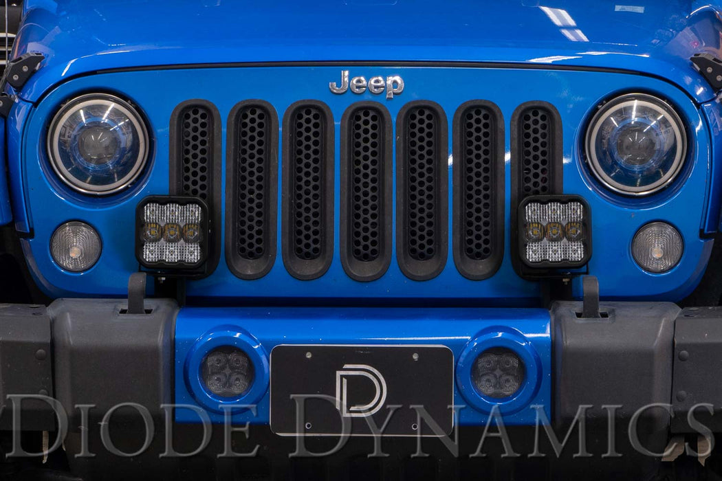 Diode Dynamics - Jeep JK SS5 CrossLink Bumper Lightbar Kit  Pro Combo