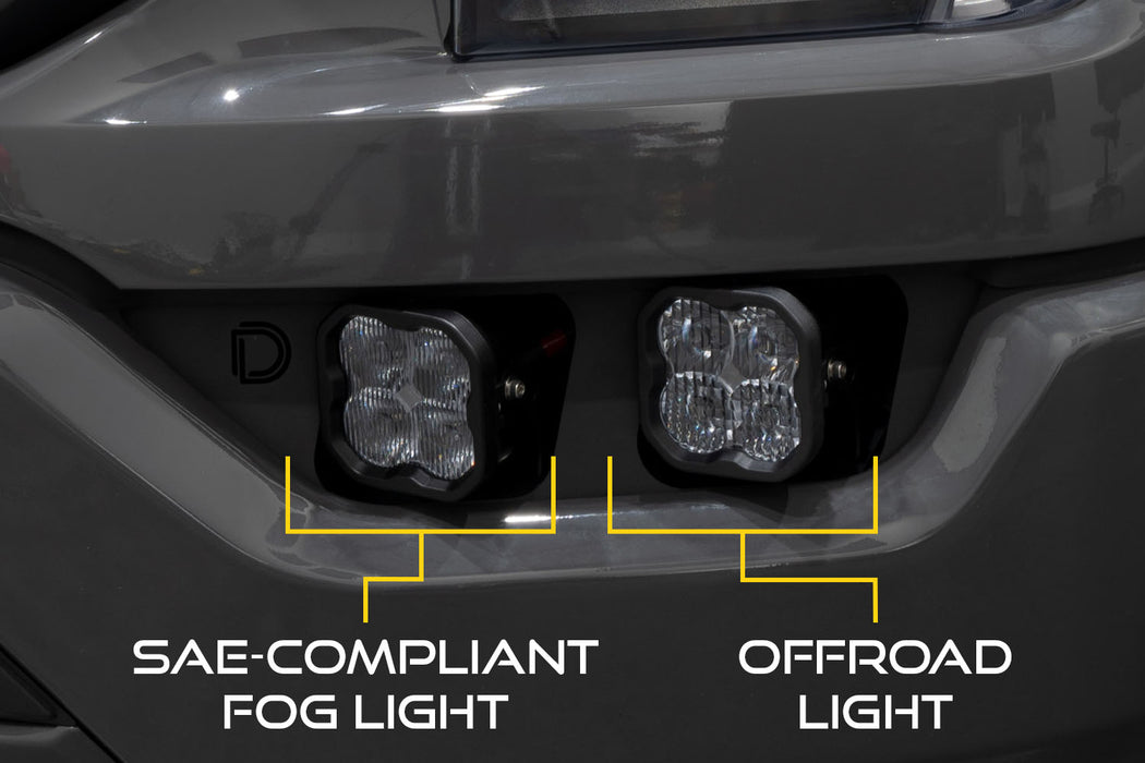 Diode Dynamics - SS3 LED Fog Pocket Kit For 2021-2022 Ford F-150 White Pro