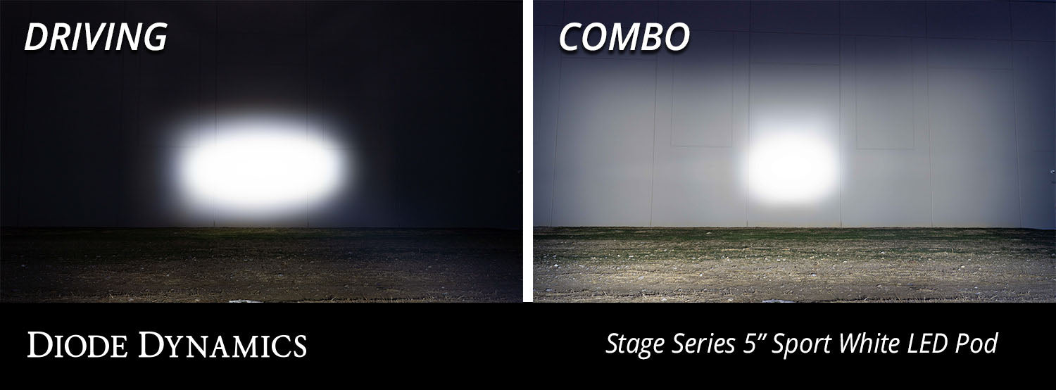 SS5 Bumper LED Pod Light Kit For 2021-2022 Ford F-150 Sport White Driving