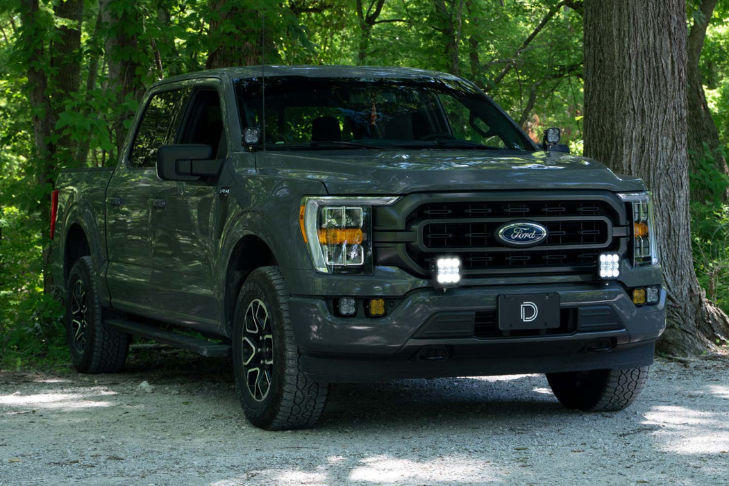 SS5 Bumper LED Pod Light Kit For 2021-2022 Ford F-150 Sport Yellow Driving