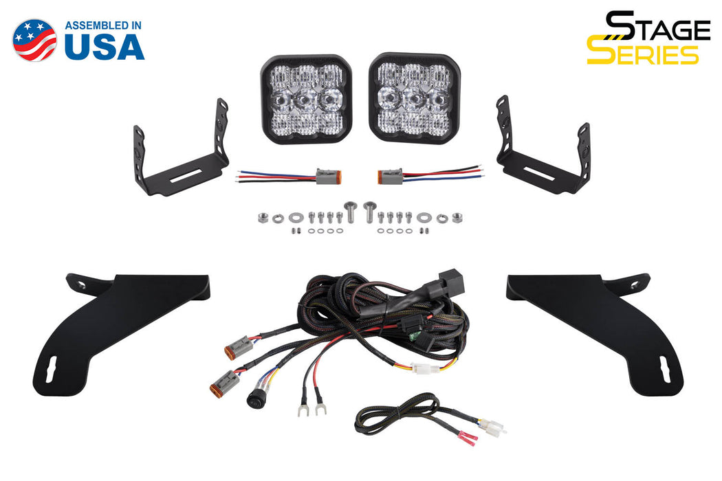 SS5 Bumper LED Pod Light Kit For 2021-2022 Ford F-150 Pro White Combo