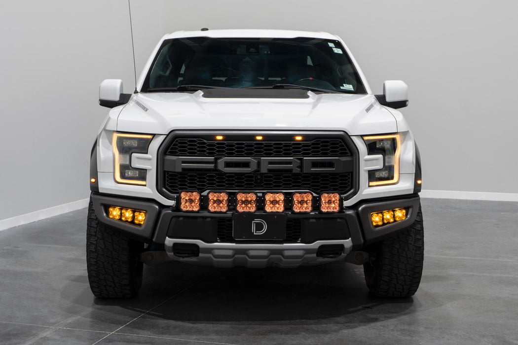 Diode Dynamics - SS5 Grille CrossLink Lightbar Kit For 2017-2020 Ford Raptor Sport White Combo