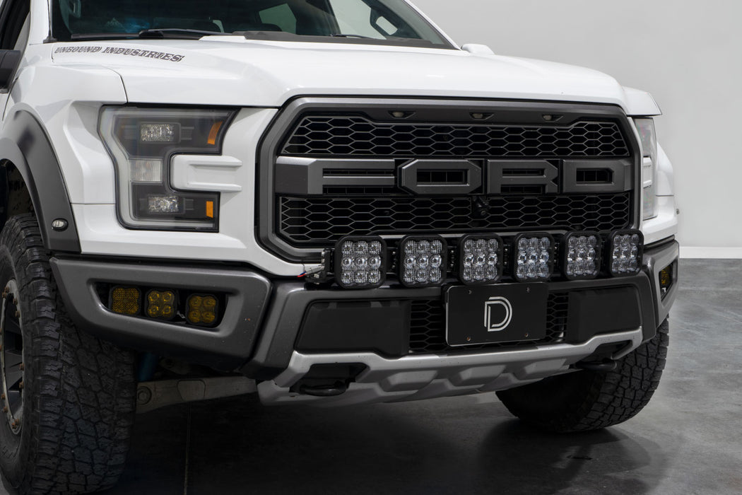Diode Dynamics - SS5 Grille CrossLink Lightbar Kit For 2017-2020 Ford Raptor Pro White Combo