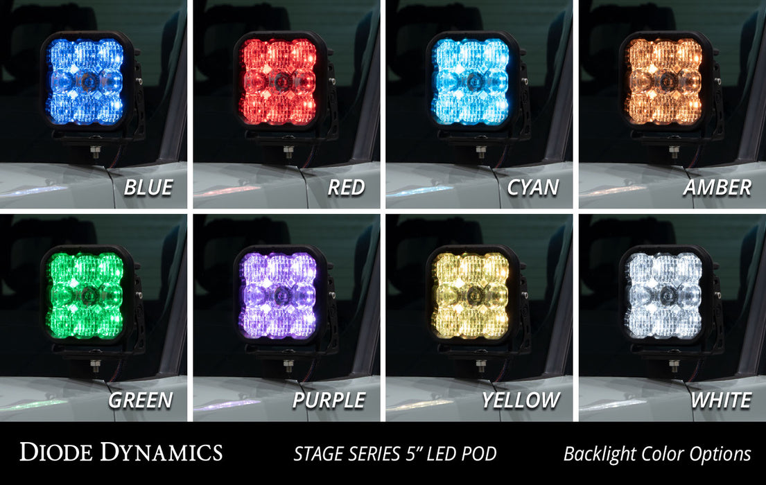 Diode Dynamics - Stage Series Ditch Light Kit For 2022+ Toyota Tundra SS3 Pro White Combo