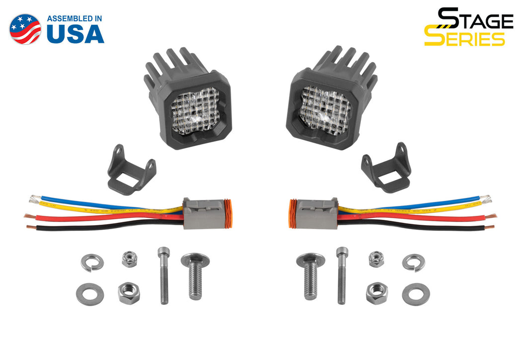 Diode Dynamics - Stage Series C1R White Flood Standard LED Pod (pair)