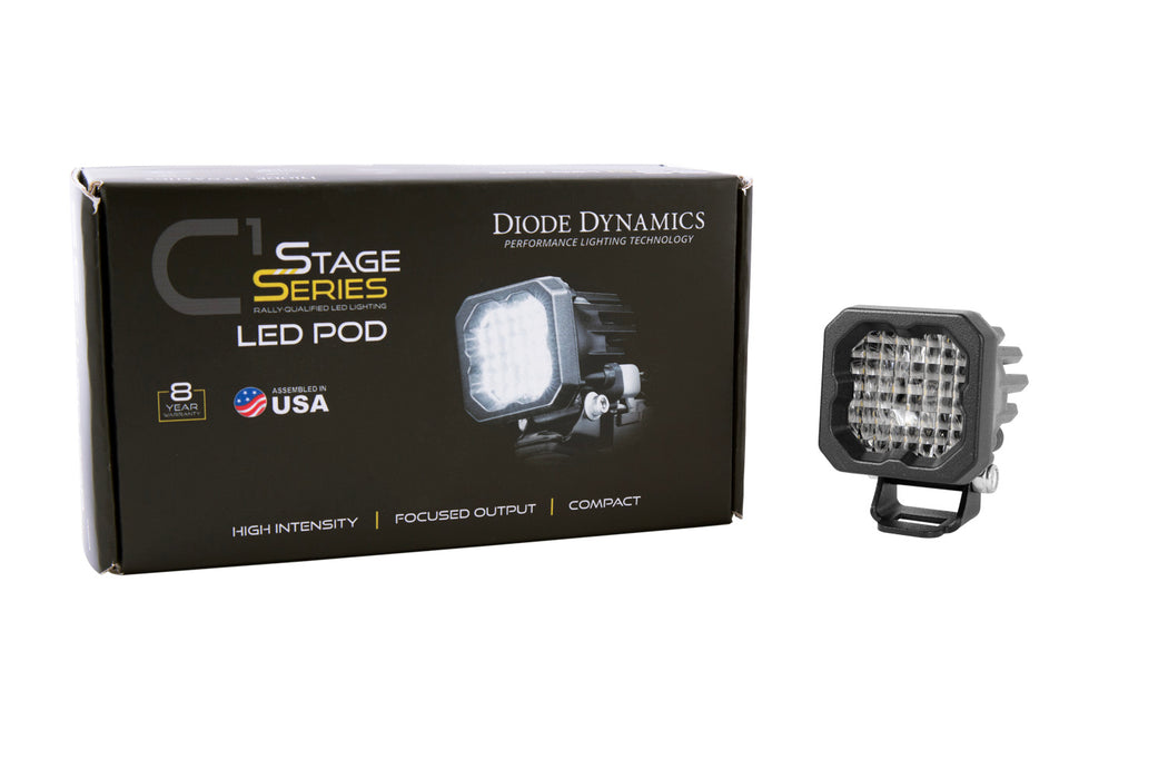 Diode Dynamics - Stage Series C1R White Flood Standard LED Pod (one)