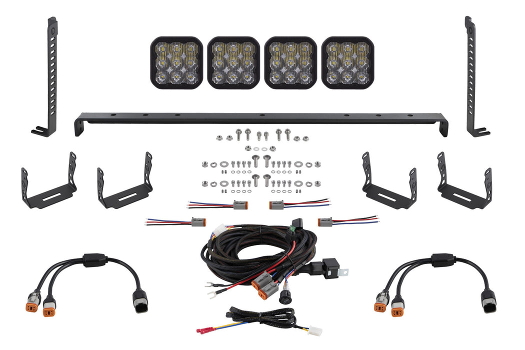 Diode Dynamics - SS5 Stealth LED 4-Pod Kit For 2014-2023 Toyota 4Runner Sport White Driving