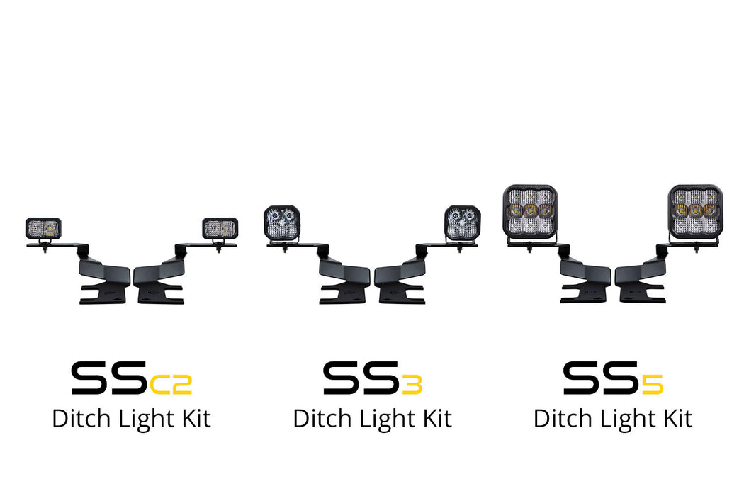 Diode Dynamics - LED Ditch Light Kit For 2017-2022 Ford Super Duty C2 Pro White Combo