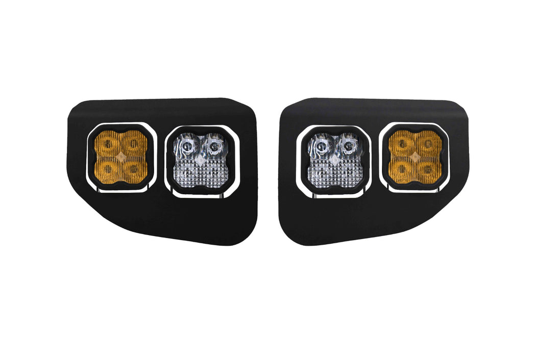 Diode Dynamics - SS3 LED Fog Pocket Kit For 2020-2022 Ford Super Duty White Pro