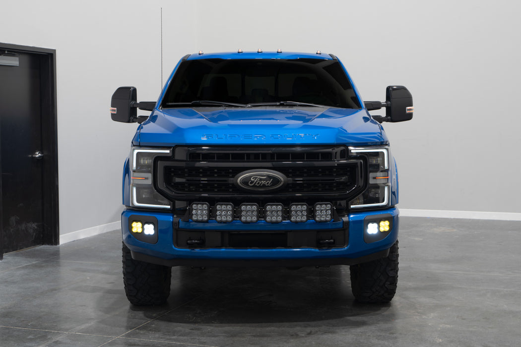 Diode Dynamics - SS3 LED Fog Pocket Kit For 2020-2022 Ford Super Duty White Pro