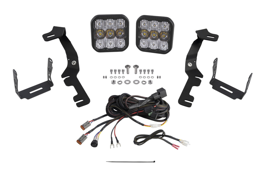 Diode Dynamics - Stage Series Ditch Light Kit For 2019+ Ram SS5 Pro White Combo