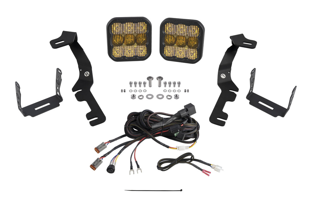 Diode Dynamics - Stage Series Ditch Light Kit For 2019+ Ram SS5 Pro Yellow Combo