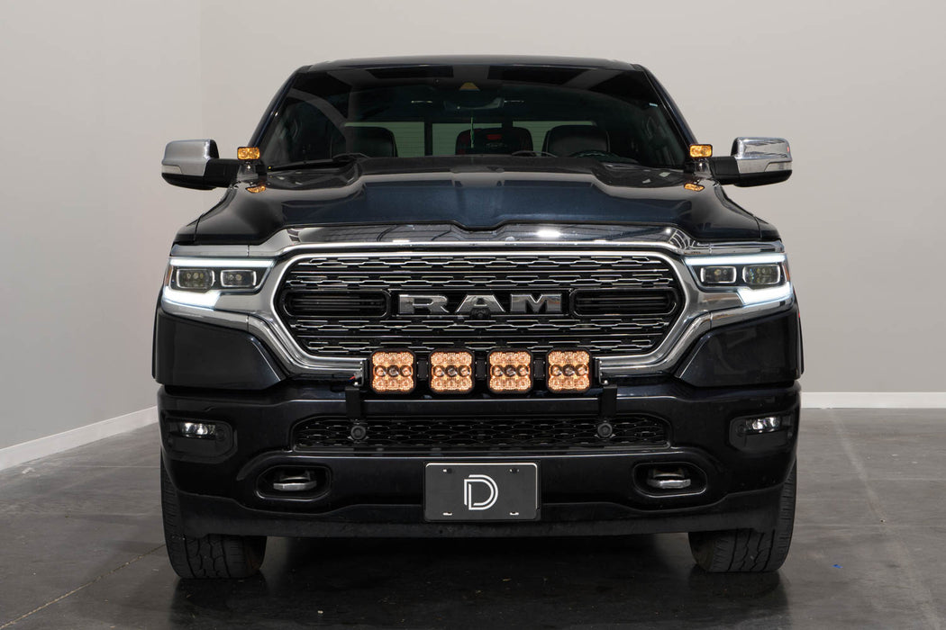 Diode Dynamics - SS5 Grille CrossLink Lightbar Kit For 2019+ Ram Pro Yellow Combo