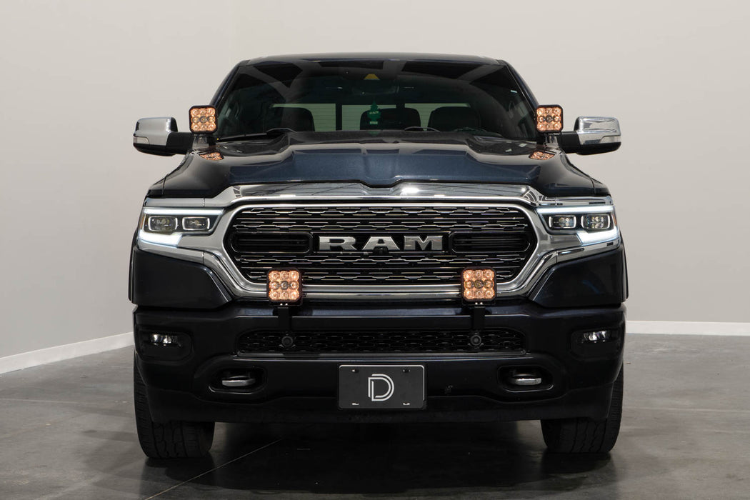 Diode Dynamics - SS5 Bumper LED Pod Light Kit For 2019+ Ram Pro White Combo