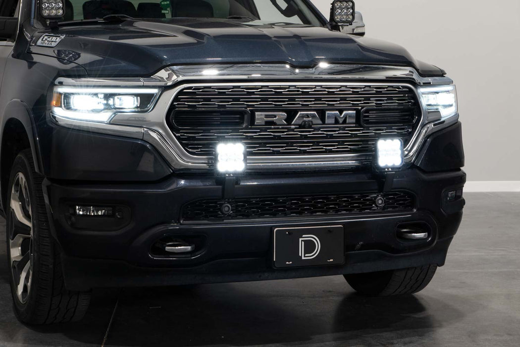 Diode Dynamics - SS5 Bumper LED Pod Light Kit For 2019+ Ram Pro White Driving
