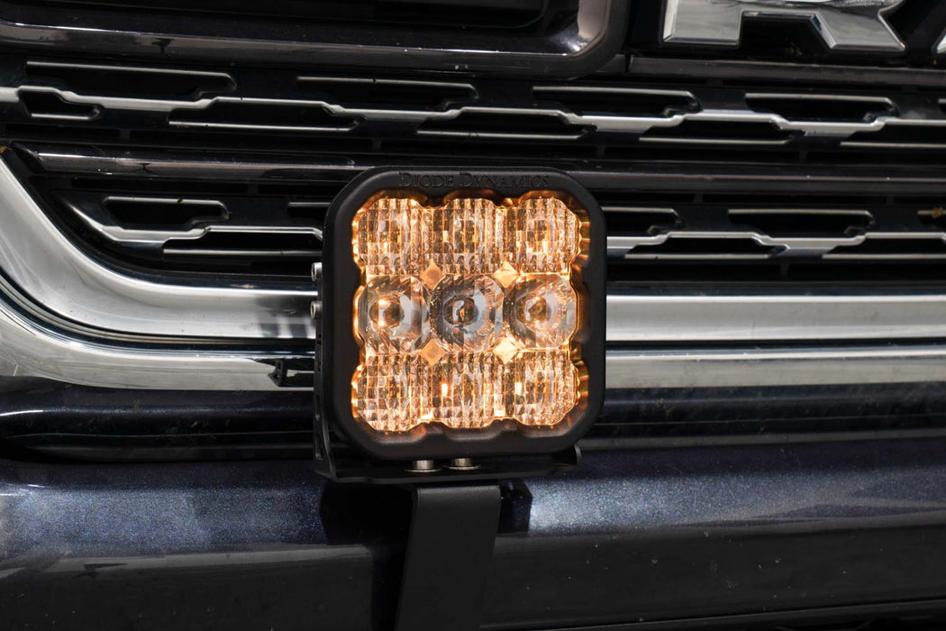 Diode Dynamics - SS5 Bumper LED Pod Light Kit For 2019+ Ram Pro Yellow Driving