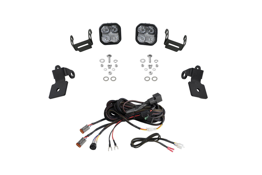 Diode Dynamics -Polaris RZR A-Pillar LED Pod Kit SS3 Pro White Combo