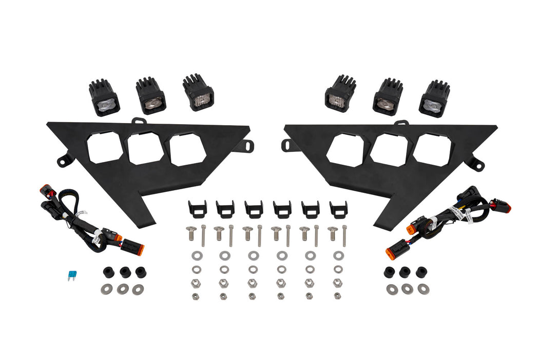 Diode Dynamics -Polaris RZR C1 Headlamp Kit Pro White ABL (pair)