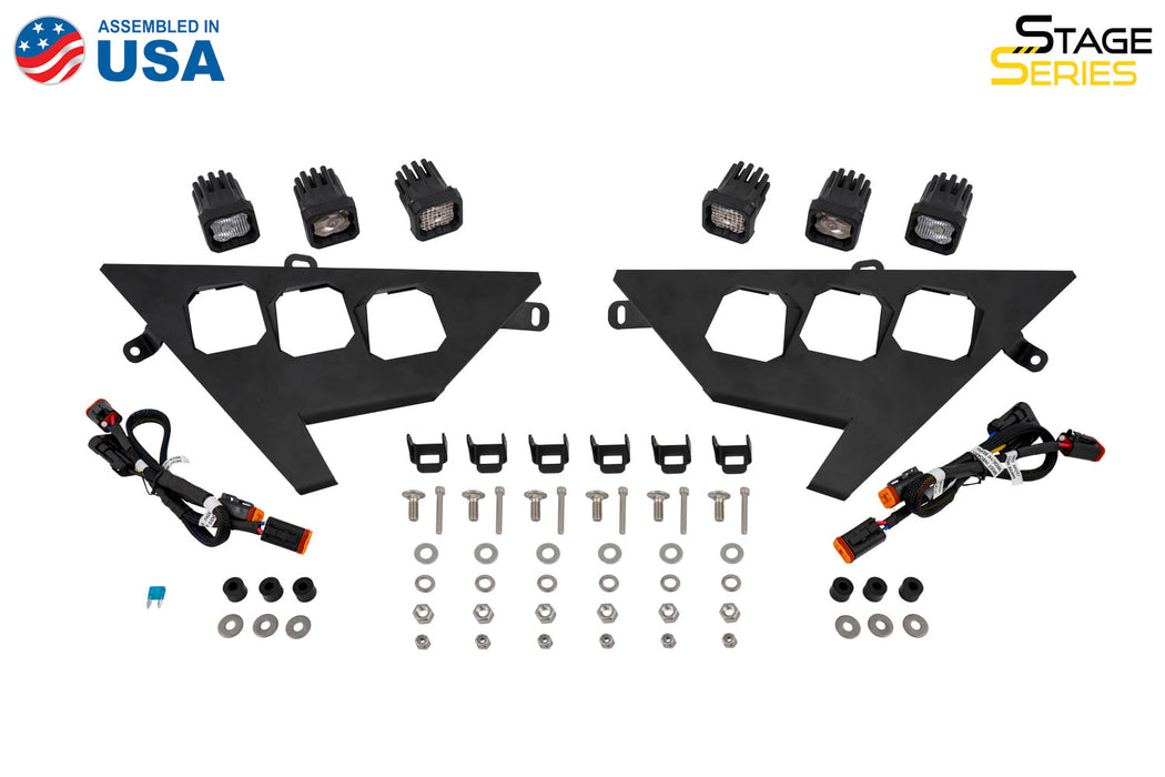 Diode Dynamics -Polaris RZR C1 Headlamp Kit Pro White ABL (pair)