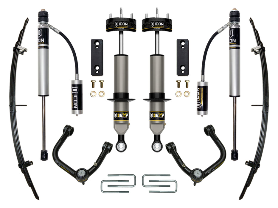 ICON 2005-2023 Toyota Tacoma 0-2" Lift Stage 3 EXP Suspension System Tubular UCA